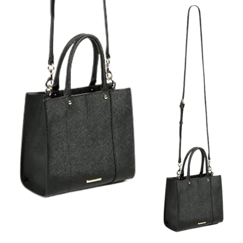 Rebecca Minkoff Mab Mini Black Leather Crossbody Satchel